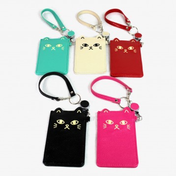 猫 CAT BBZ-0674 パスケース ハンドル?リール付き レディースサイフ レディース小物 送料無料
