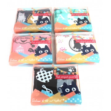 猫 CAT ネコ コンパクトプリントバッグ 2個セット　 BE-0141 エコバッグ レディースバッグ　送料無料